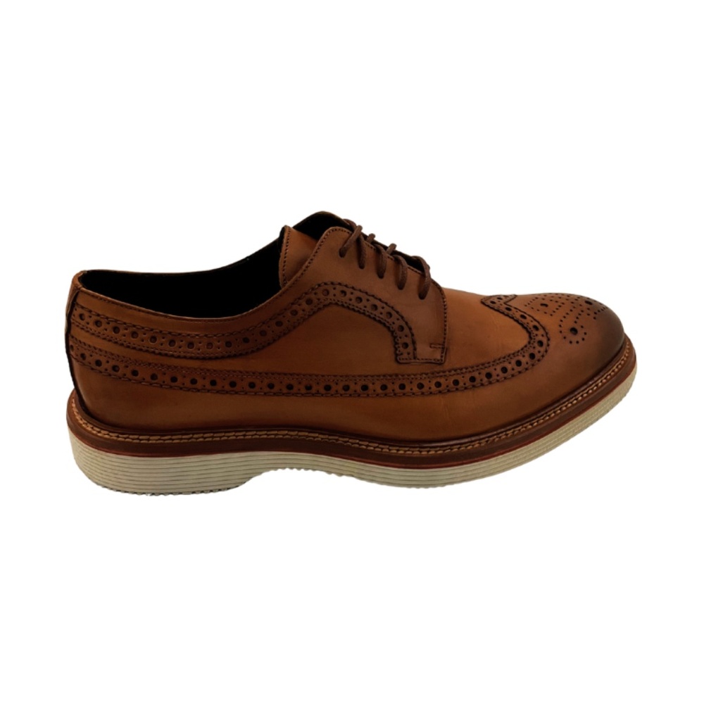 Mens Johnston & Murphy Jenson Longwing Oxfords in Tan Leather. 24-6642